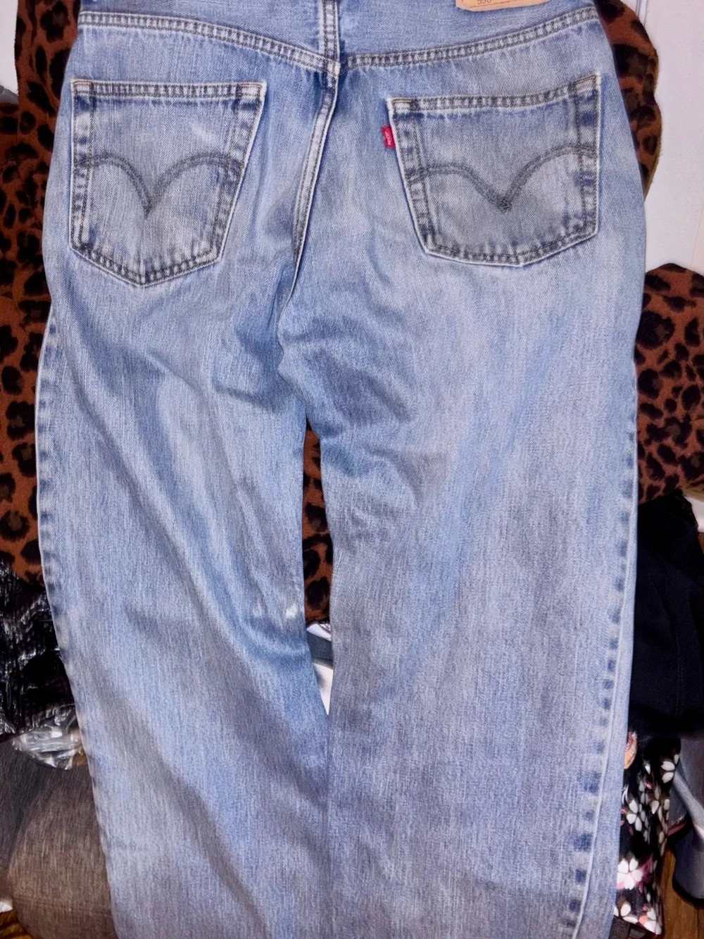 Levi's Men's Relaxed Bootcut Jeans in Light Blue